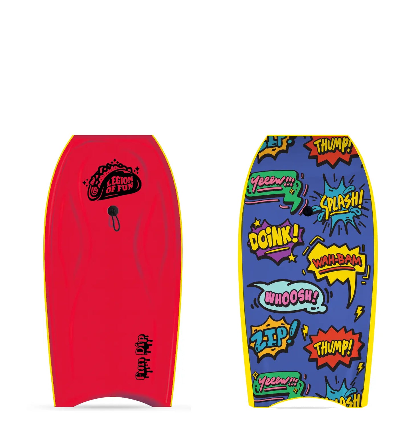 Legion of Fun - Fun Dip Foam Bodyboard Boogie Board in Red and Doink